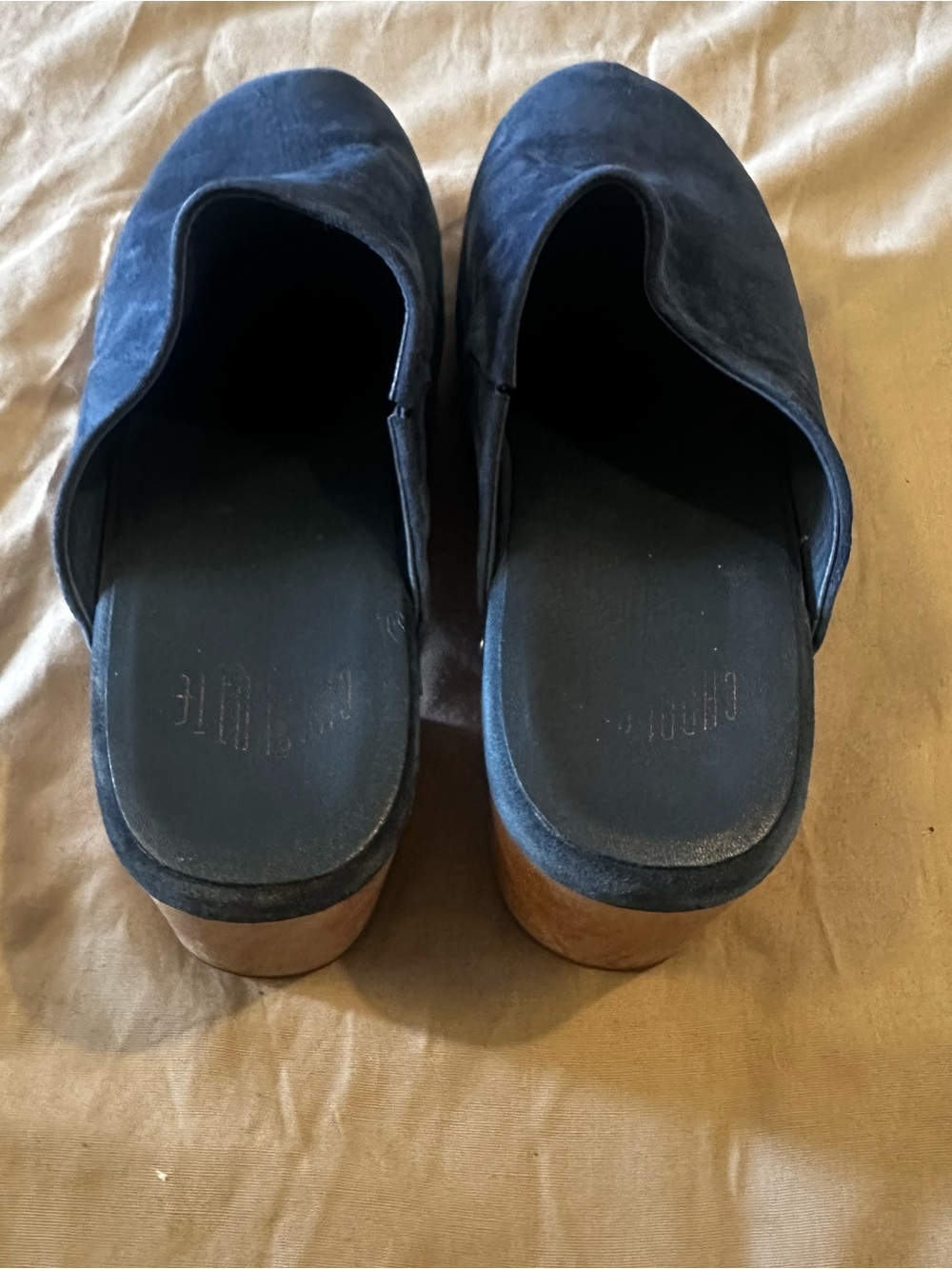 Charlotte Stone Martino Vibrant Blue Leather Suede Low Clogs Size US 10.5, EU 41 - Picture 4 of 8